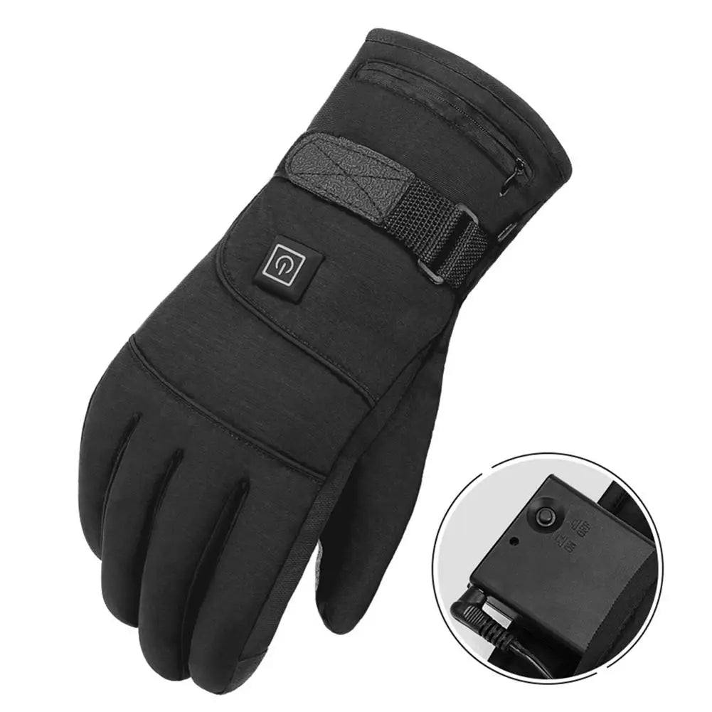 Heated Gloves for Winter – 3.7V Rechargeable Battery Electric Hand Warmers for Skiing, Fishing, Cycling - The Prime Shop