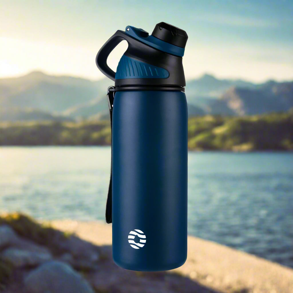 Insulated Stainless Steel Thermos – Magnetic Lid, Keeps Drinks Cold for Outdoor Sports
