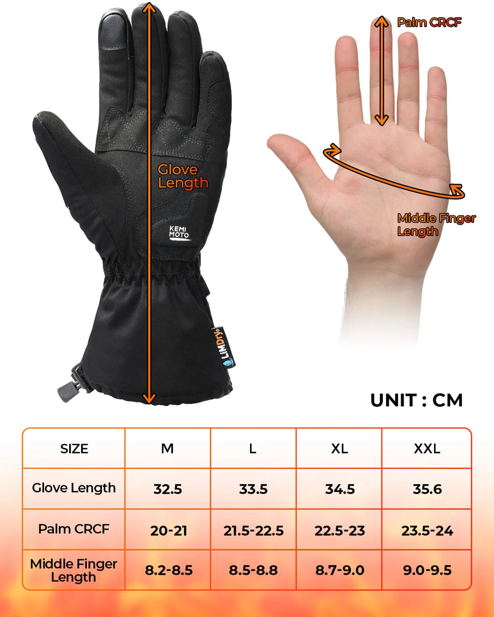 Heated Motorcycle Gloves – Waterproof, Touch Screen, Electric Thermal Gloves for Winter Sports - The Prime Shop