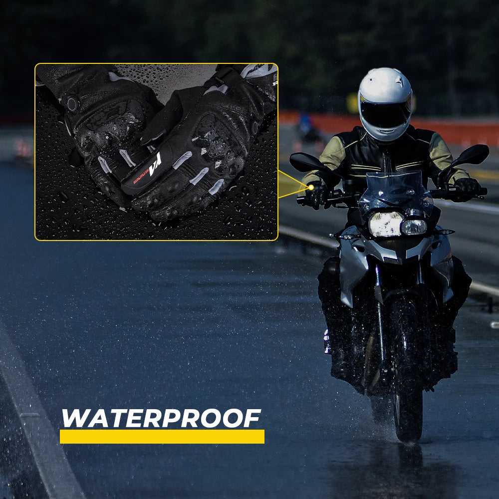 Heated Motorcycle Gloves – Waterproof, Touch Screen, Electric Thermal Gloves for Winter Sports - The Prime Shop