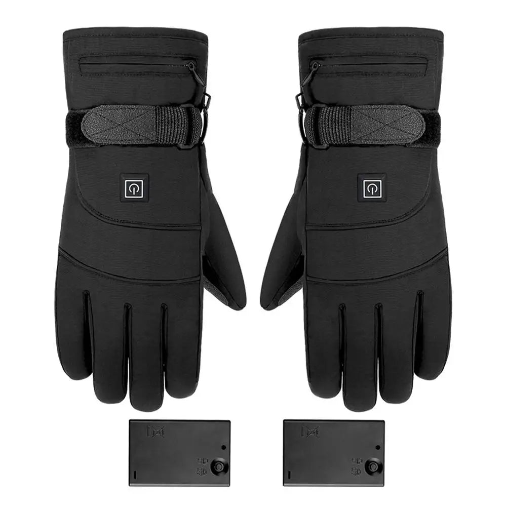 Heated Gloves for Winter – 3.7V Rechargeable Battery Electric Hand Warmers for Skiing, Fishing, Cycling - The Prime Shop