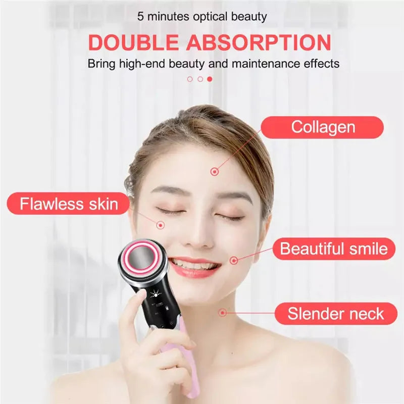 USB Skin Rejuvenation Ion Technology Beauty EMS Equipment For Facial Cleansing Skin Rejuvenation Massager - The Prime Shop