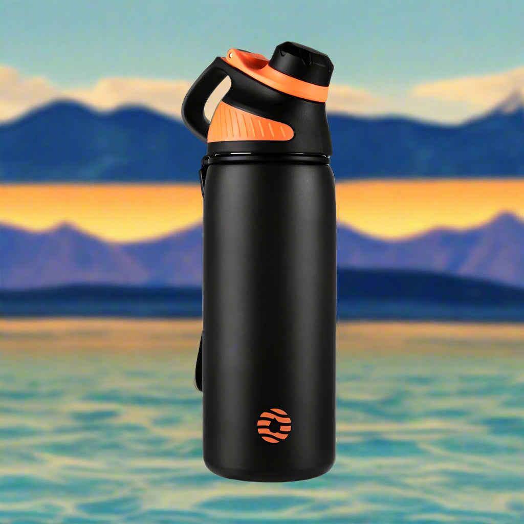 Insulated Stainless Steel Thermos – Magnetic Lid, Keeps Drinks Cold for Outdoor Sports