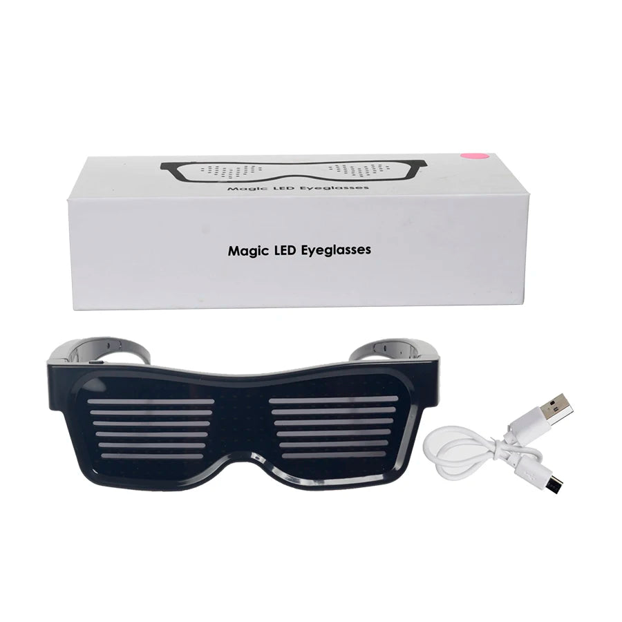 Magic Bluetooth LED Party Glasses – APP-Controlled Luminous Glow Glasses for DJs & Events