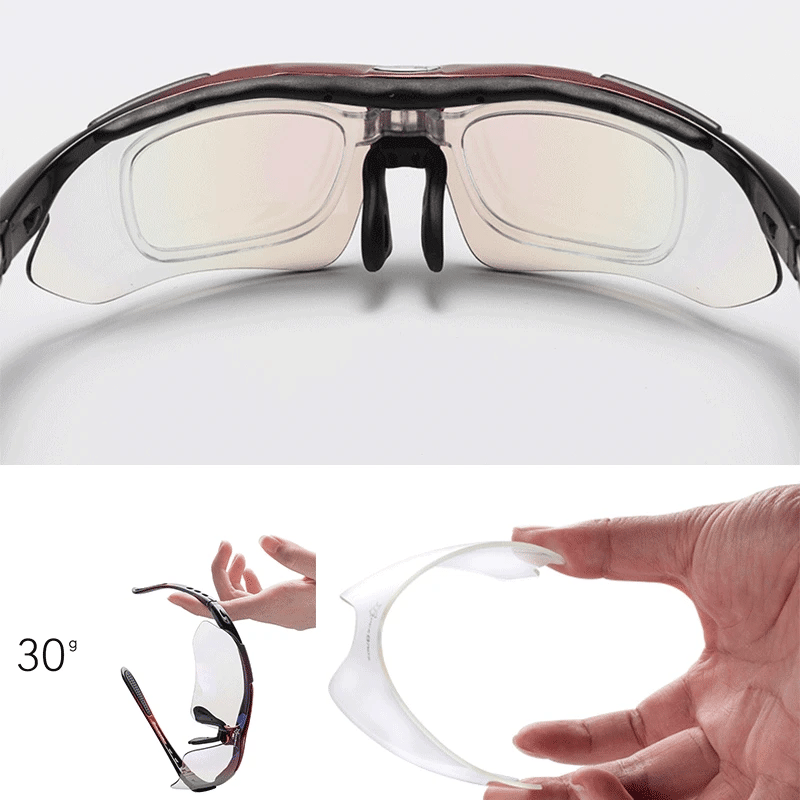 Polarized Cycling Glasses – Photochromic Sports Sunglasses with Multi-Lens for MTB & Outdoor Rides