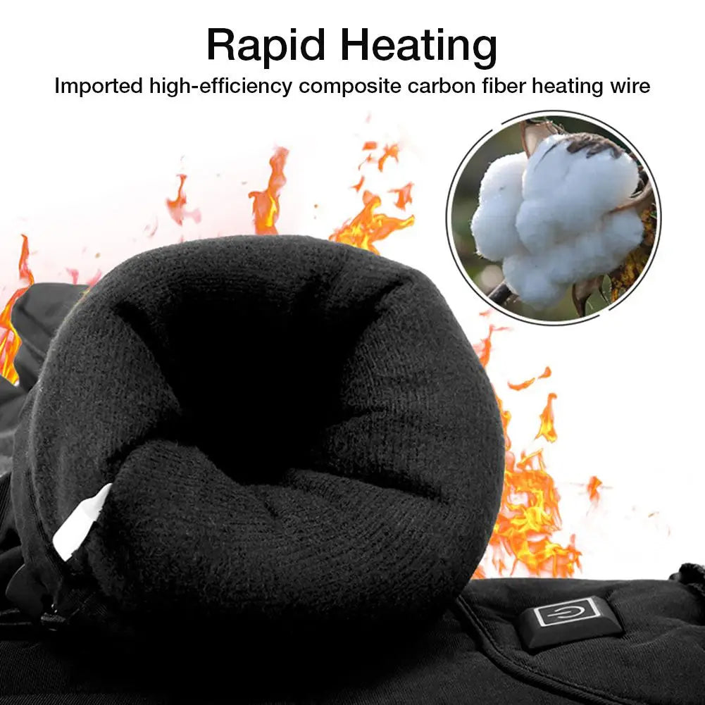 Heated Gloves for Winter – 3.7V Rechargeable Battery Electric Hand Warmers for Skiing, Fishing, Cycling - The Prime Shop