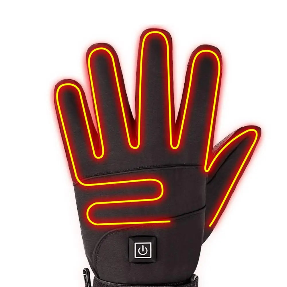 Heated Gloves for Winter – 3.7V Rechargeable Battery Electric Hand Warmers for Skiing, Fishing, Cycling - The Prime Shop