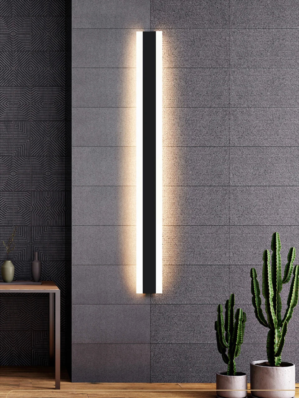 Modern Waterproof LED Wall Lamp – Outdoor Aluminum Strip Light, IP65 Garden Porch Sconce - The Prime Shop