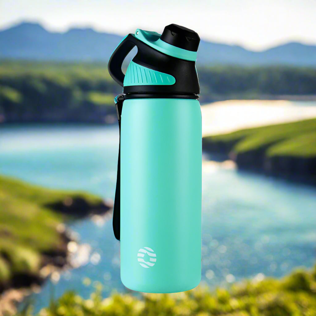 Insulated Stainless Steel Thermos – Magnetic Lid, Keeps Drinks Cold for Outdoor Sports