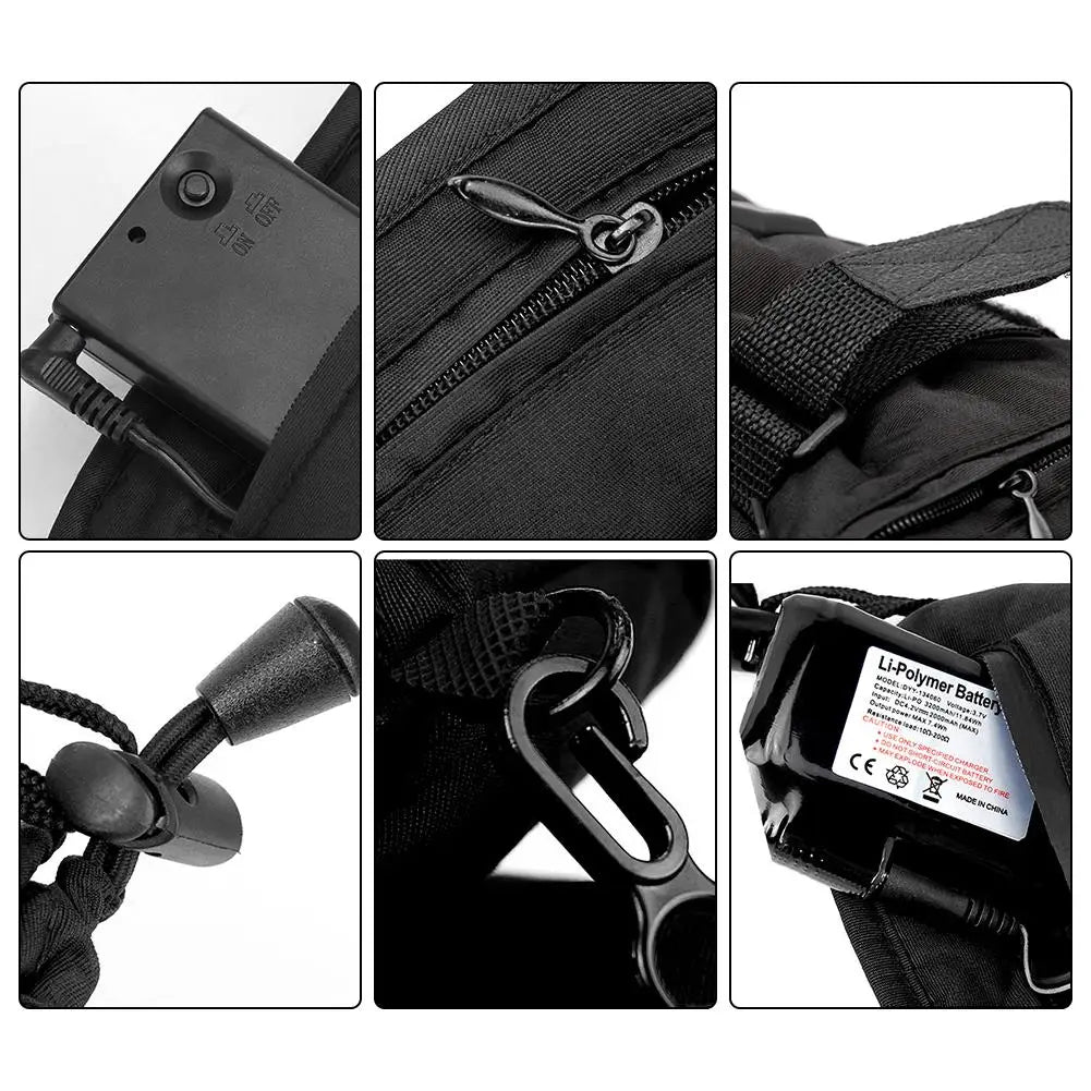 Heated Gloves for Winter – 3.7V Rechargeable Battery Electric Hand Warmers for Skiing, Fishing, Cycling - The Prime Shop