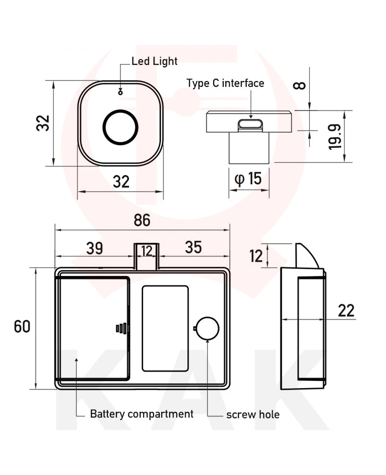 Biometric Fingerprint Keyless Cabinet Lock with Anti-Theft Smart Drawer Security and Long Standby