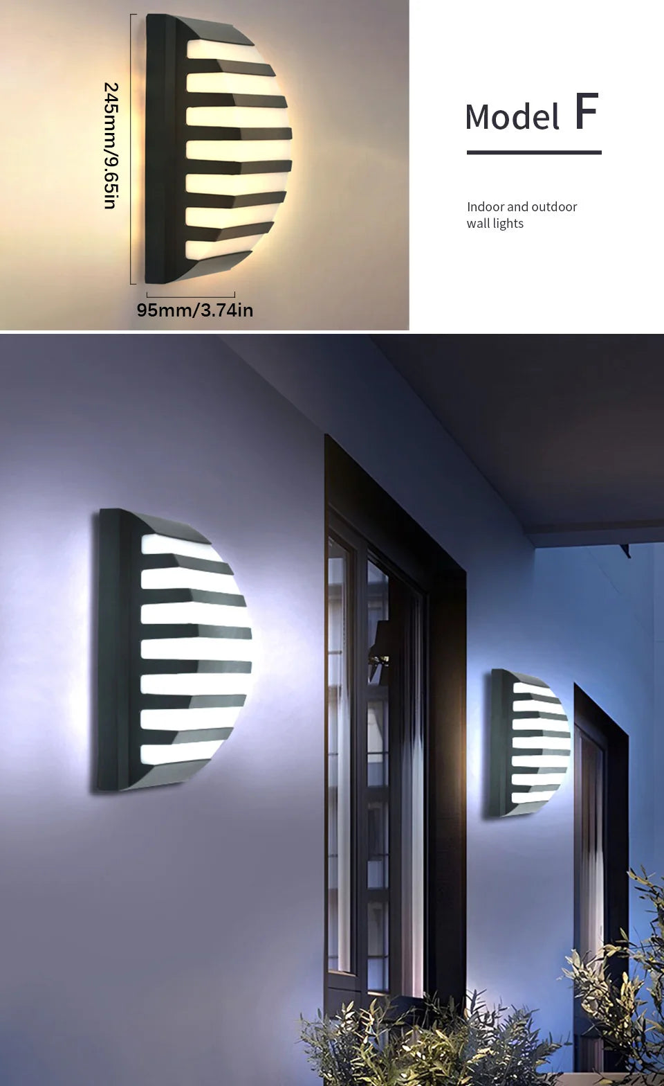 LED Outdoor Wall Light with Motion Sensor – Waterproof, Modern, 16W/10W - The Prime Shop