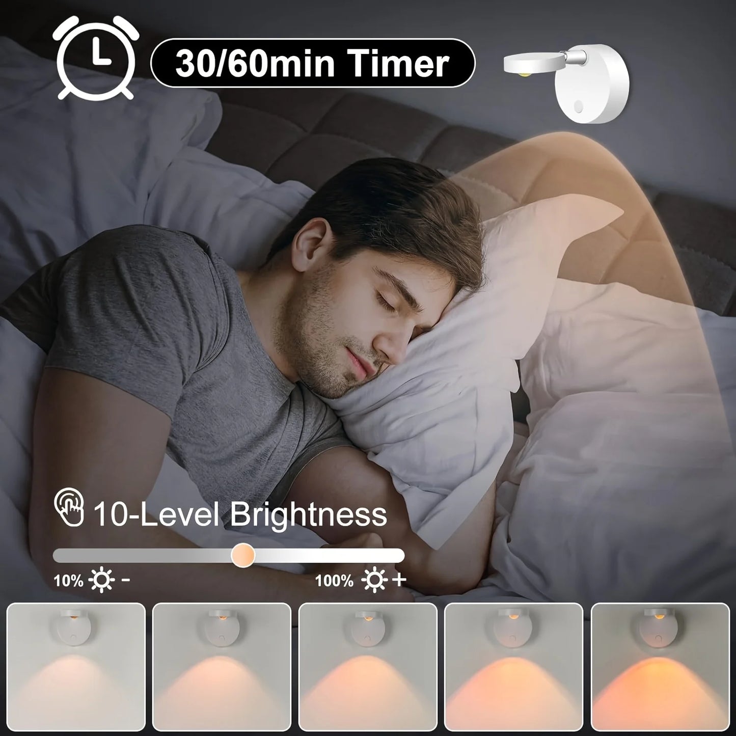 Cordless RGB Cat's Eye LED Wall Lamp – Dimmable Remote Control Night Light for Staircase - The Prime Shop
