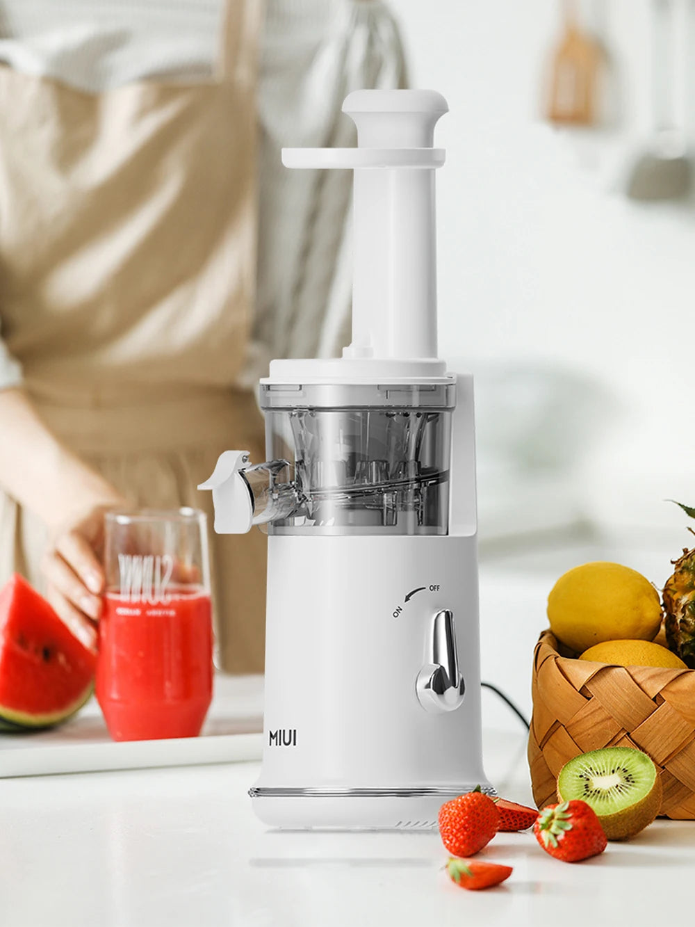 Mini Slow Juicer – Portable Electric Extractor, Easy-Clean Blender, Ice Cream Maker - The Prime Shop