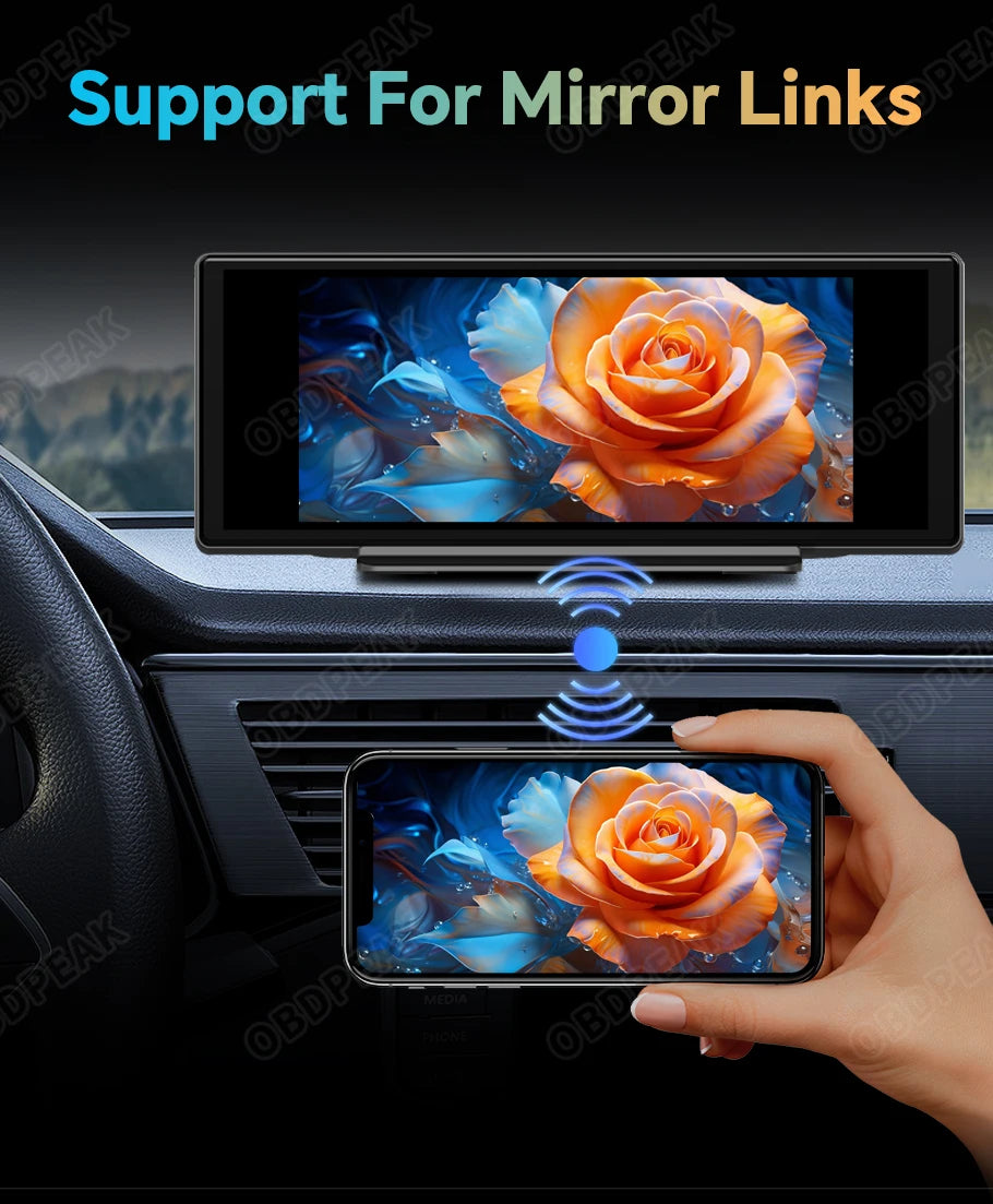 4G Dual Lens 10.26" Dash Cam – Android 13, GPS, CarPlay - The Prime Shop