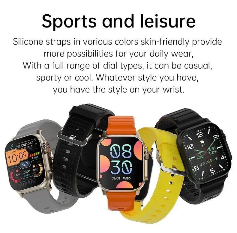 T800 U2 Smart Watch 49mm with GPS, NFC, Bluetooth, Wireless Charging, Games - The Prime Shop