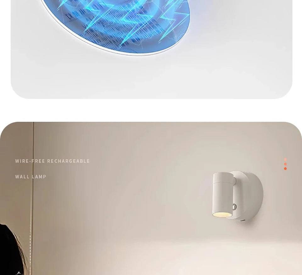 Magnetic LED Wall Lamp – Wireless, Removable, No Wiring, Home Decoration - The Prime Shop