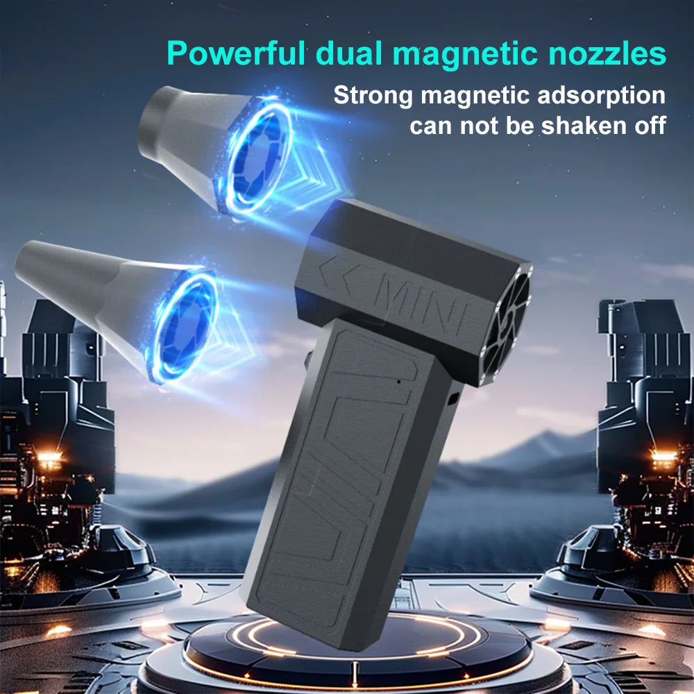 Powerful Air Blower Vacuum Dust Cleaner Type-C Charging Strong Winds Brushless