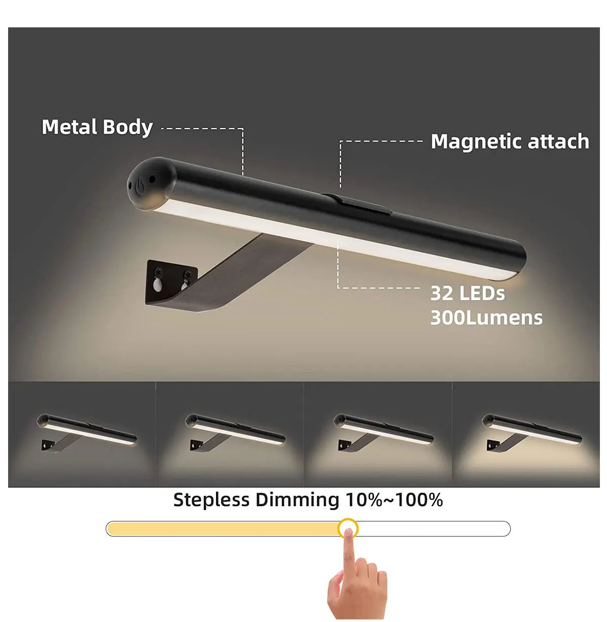 Painting Picture Light Portrait With Remote Living Room Wireless Wall Lamp Art Display Rechargeable Battery Operated Photo - The Prime Shop