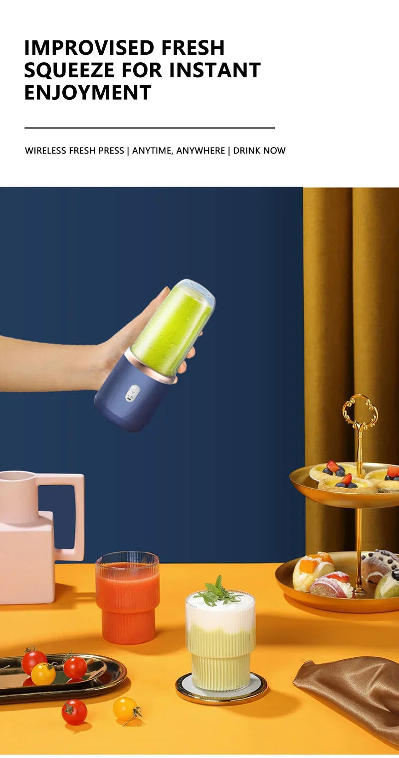 Xiaomi Double Cup Portable Blender - USB Rechargeable for Juices, Smoothies & Milkshakes - The Prime Shop