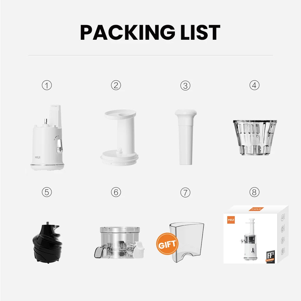 Mini Slow Juicer – Portable Electric Extractor, Easy-Clean Blender, Ice Cream Maker - The Prime Shop