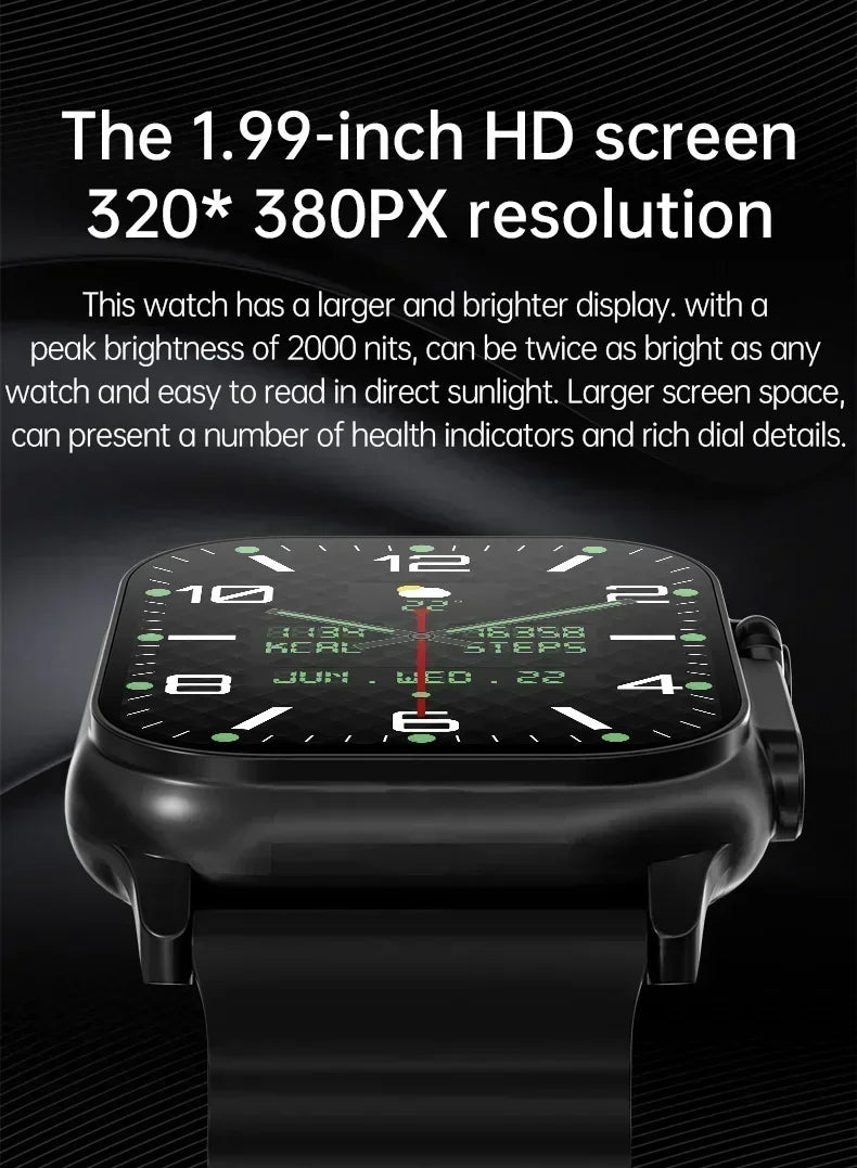 T800 U2 Smart Watch 49mm with GPS, NFC, Bluetooth, Wireless Charging, Games - The Prime Shop