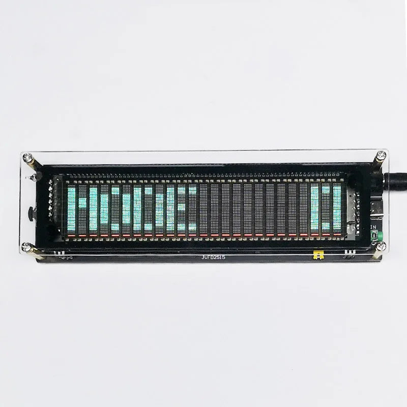 VFD Music Spectrum Clock – Audio Level Indicator & Rhythm Analyzer with USB Type-C Power