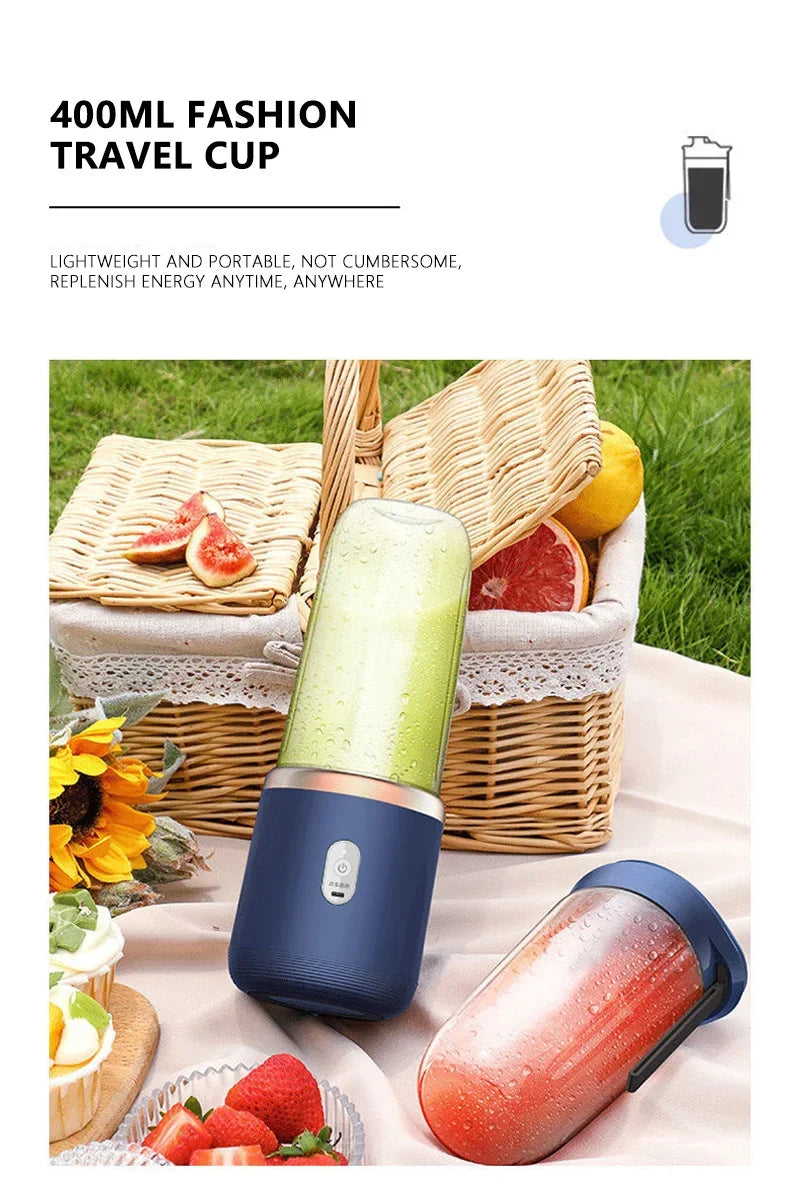 Xiaomi Double Cup Portable Blender - USB Rechargeable for Juices, Smoothies & Milkshakes - The Prime Shop