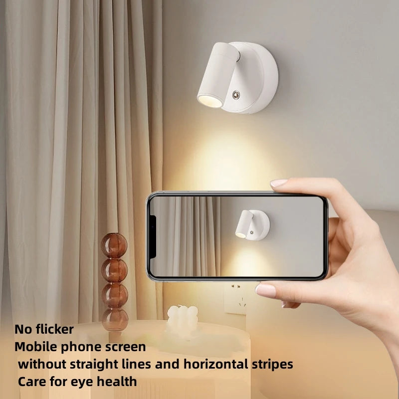 LED Magnetic Type-C Rechargeable Wall Light – Wireless, No Wiring, Spotlight - The Prime Shop