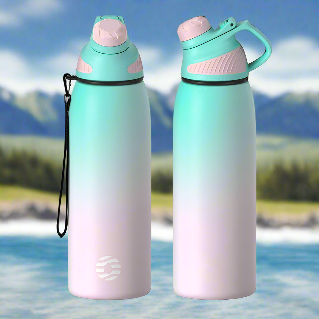 Insulated Stainless Steel Thermos – Magnetic Lid, Keeps Drinks Cold for Outdoor Sports