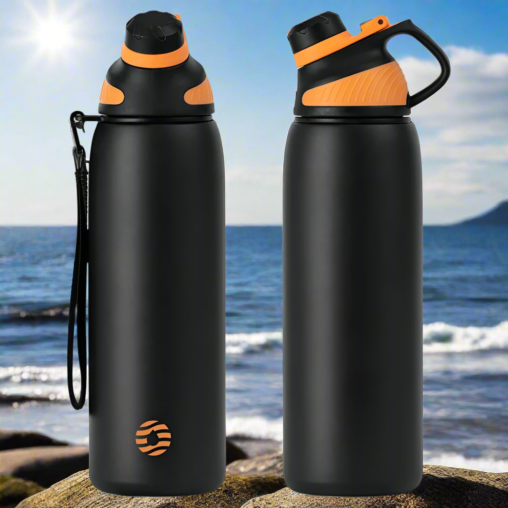 Insulated Stainless Steel Thermos – Magnetic Lid, Keeps Drinks Cold for Outdoor Sports