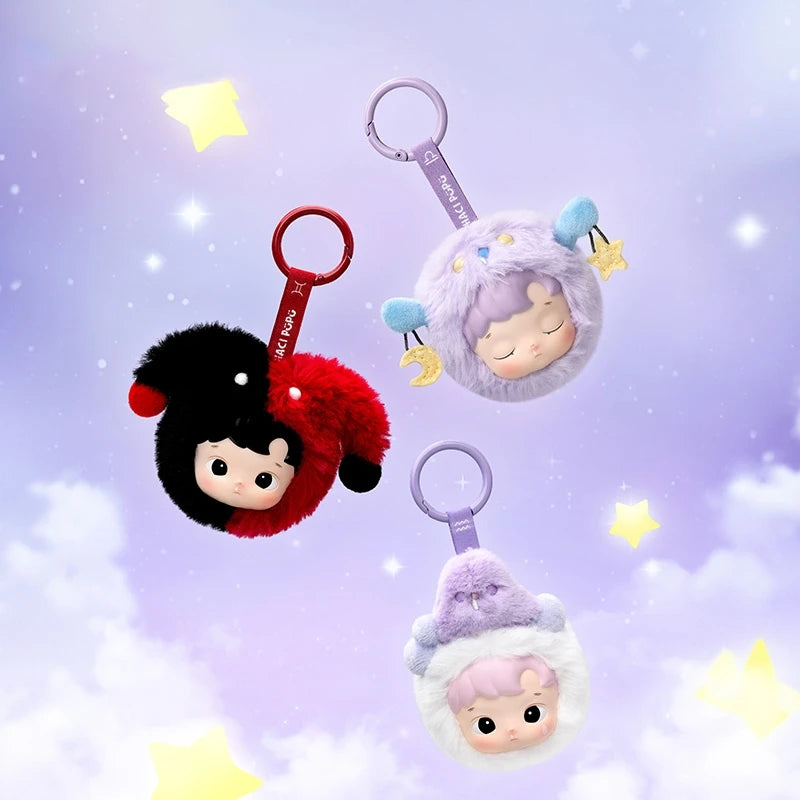 Authentic Hacipupu Constellation Series – Cute Vinyl Keychain Pendant Gift - The Prime Shop