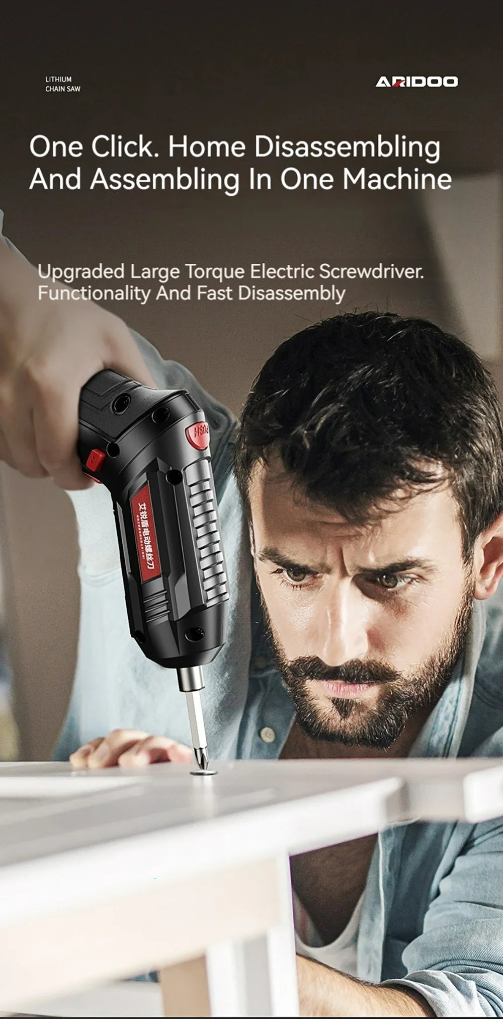 Portable Electric Screwdriver – Compact, Rechargeable Tool for Easy DIY Projects - The Prime Shop