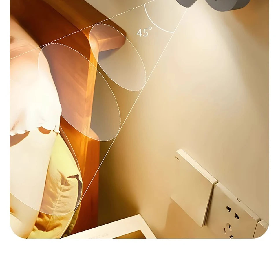 Magnetic LED Wall Lamp – Wireless, Removable, No Wiring, Home Decoration - The Prime Shop