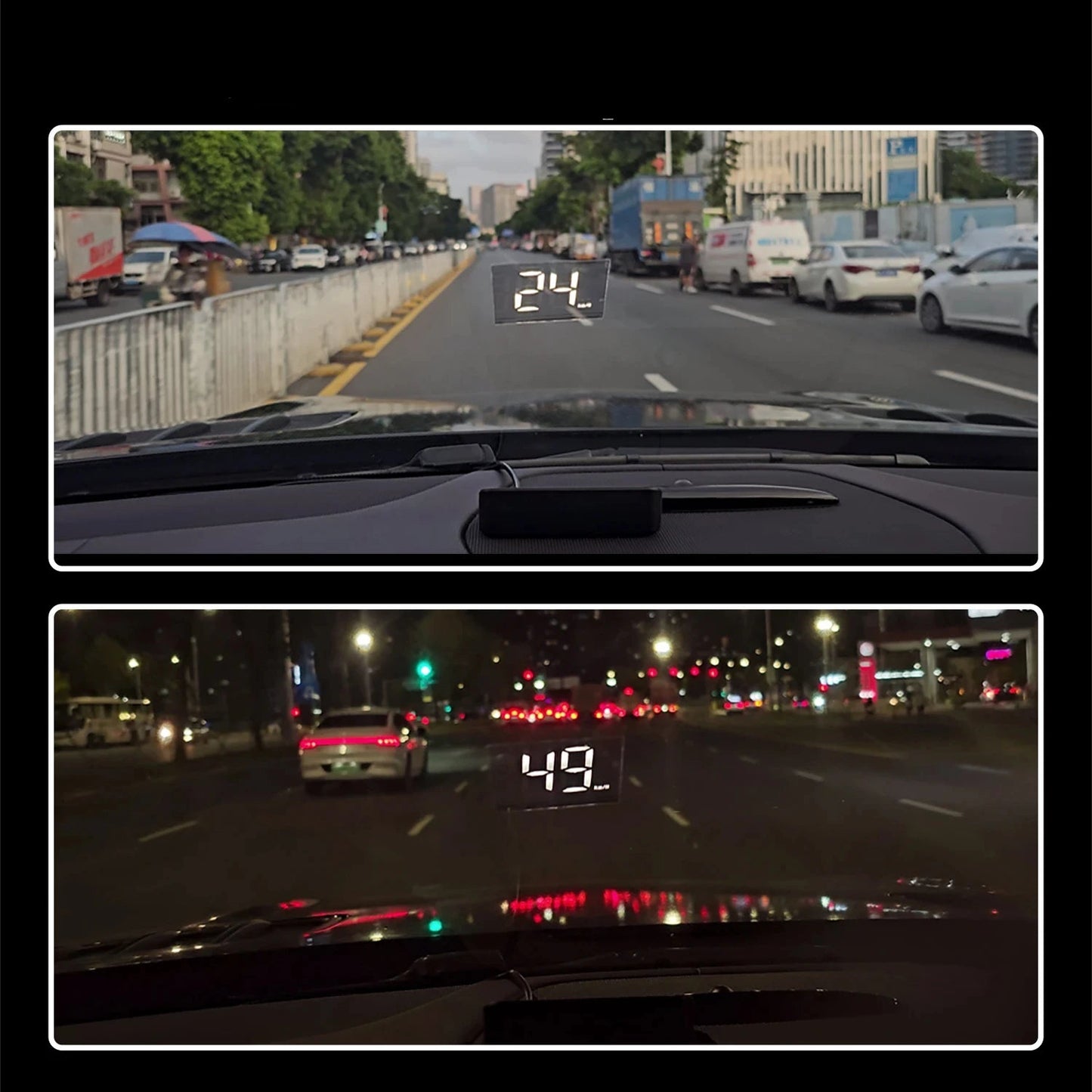 Car Head-Up Display – GPS Digital M2 Speedometer HUD Projector for All Vehicles