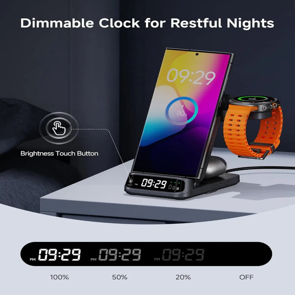 Wireless Charging Station – For Samsung S25/S24 Ultra, Z Flip/Fold, Galaxy Watch 7 & Buds 3