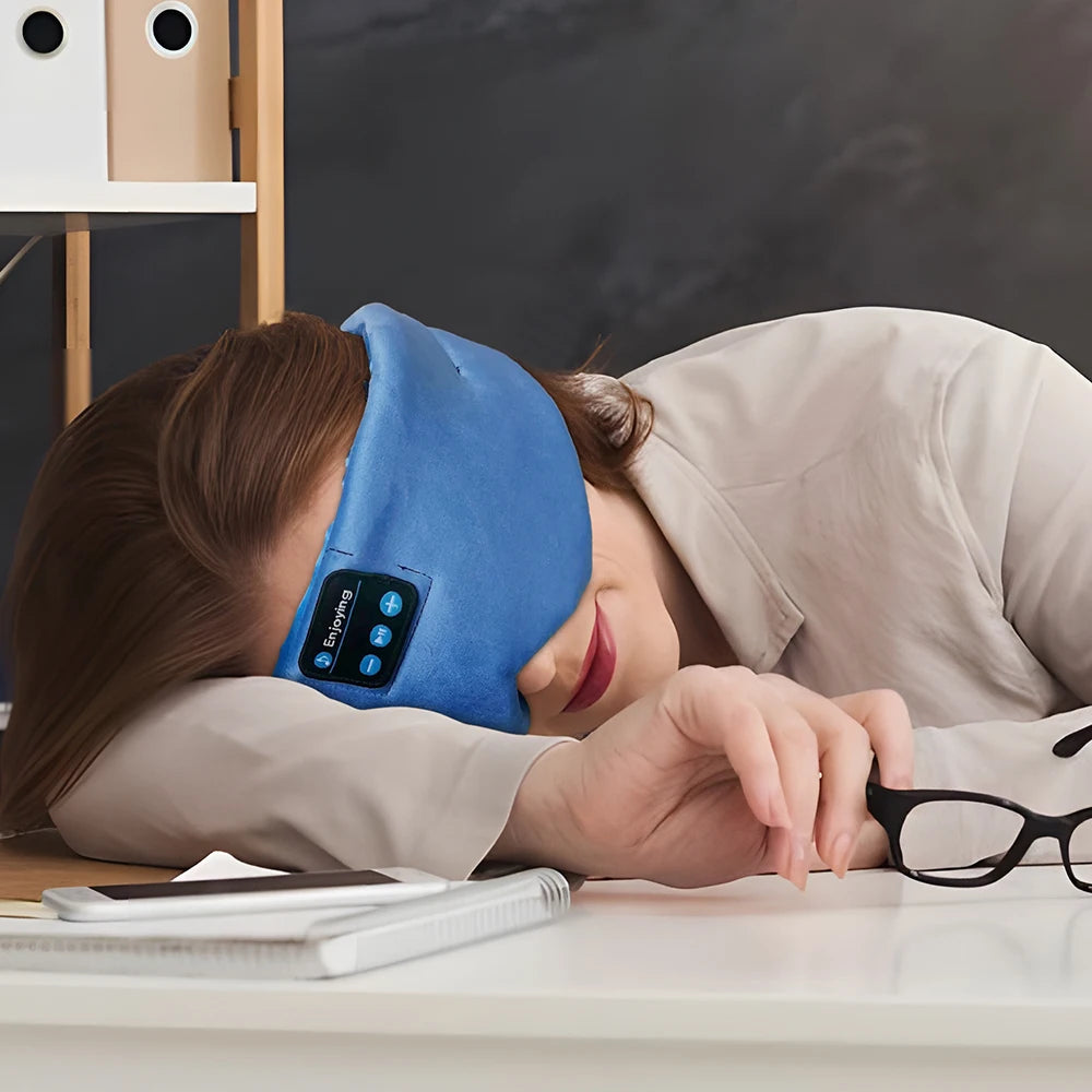 Eye Mask with Bluetooth Headphones – Adjustable Music Sleep Mask for Comfort and Insomnia - The Prime Shop