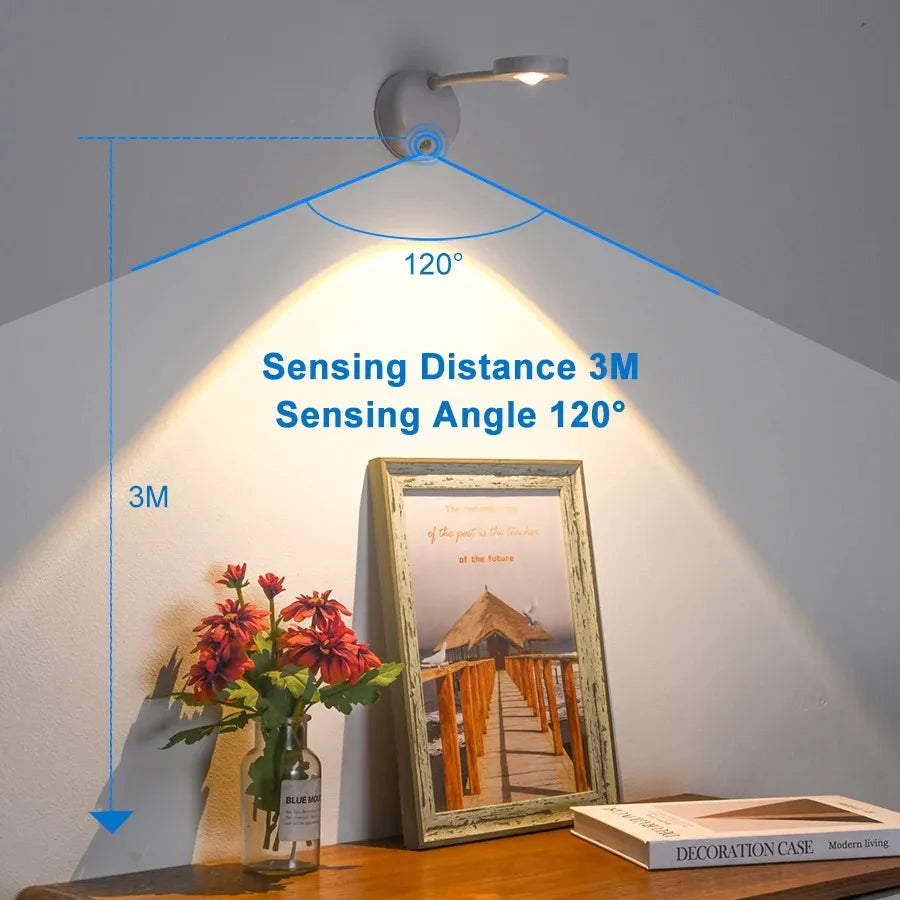 Motion Sensor Night Light - Wireless USB LED for Kitchen, Bedroom, Living Room - The Prime Shop