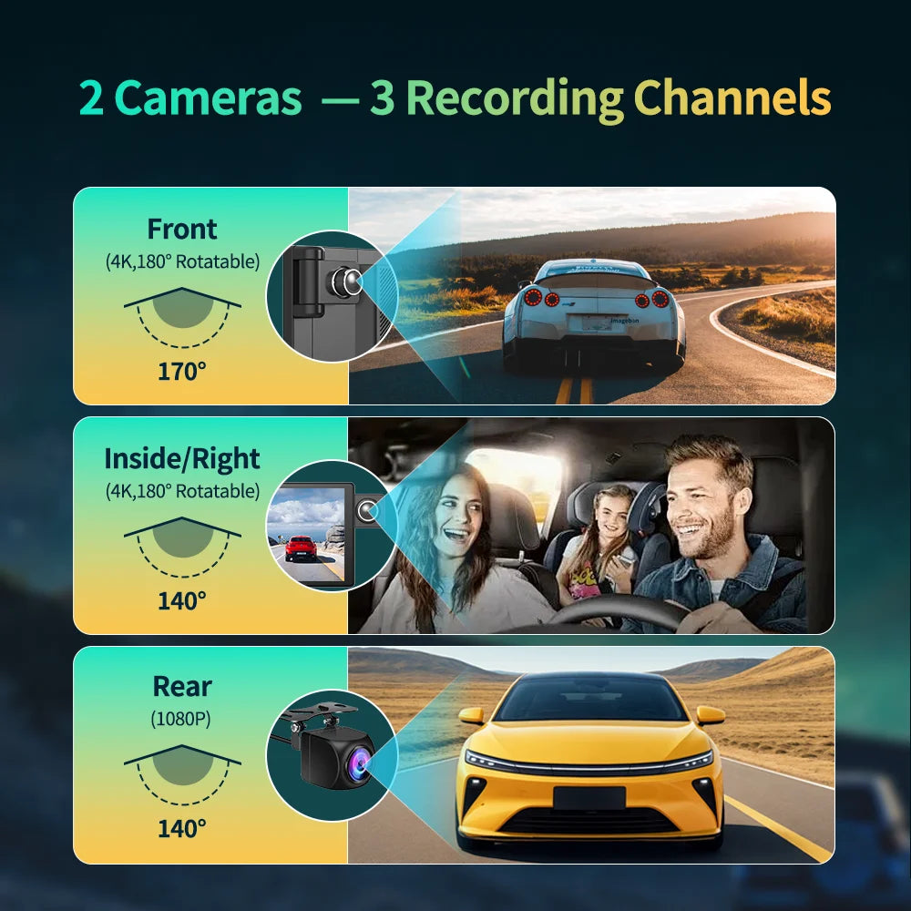 Dash Cam – 11.3" 4K High-Resolution Car Video Recorder with Advanced Features - The Prime Shop