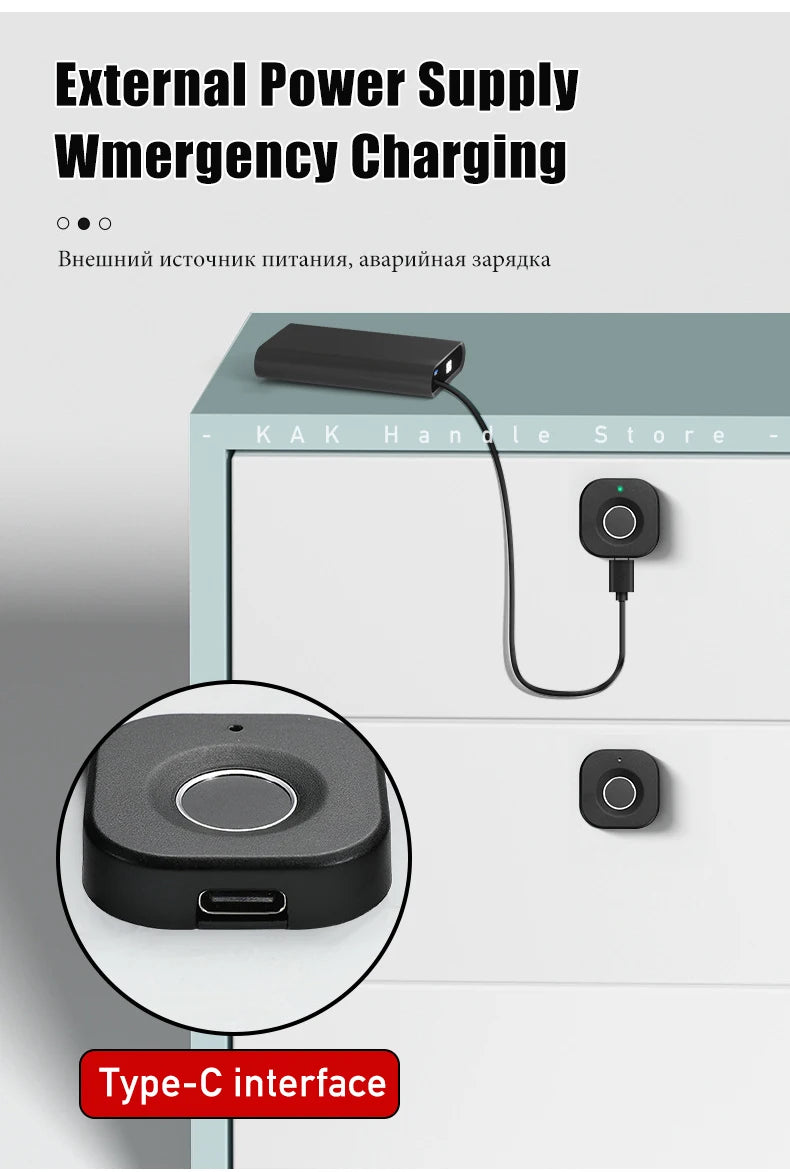 Biometric Fingerprint Keyless Cabinet Lock with Anti-Theft Smart Drawer Security and Long Standby