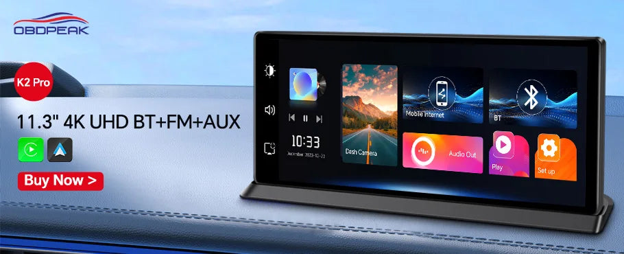 4G Dual Lens 10.26" Dash Cam – Android 13, GPS, CarPlay - The Prime Shop