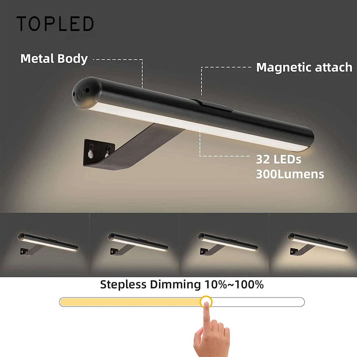 Painting Picture Light Portrait With Remote Living Room Wireless Wall Lamp Art Display Rechargeable Battery Operated Photo - The Prime Shop