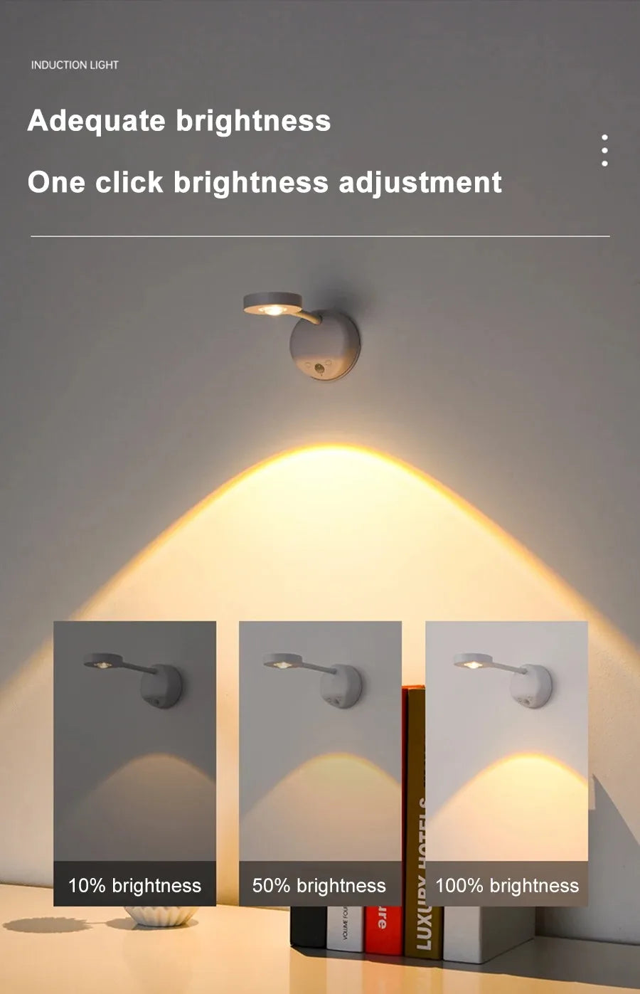 Motion Sensor Night Light - Wireless USB LED for Kitchen, Bedroom, Living Room - The Prime Shop