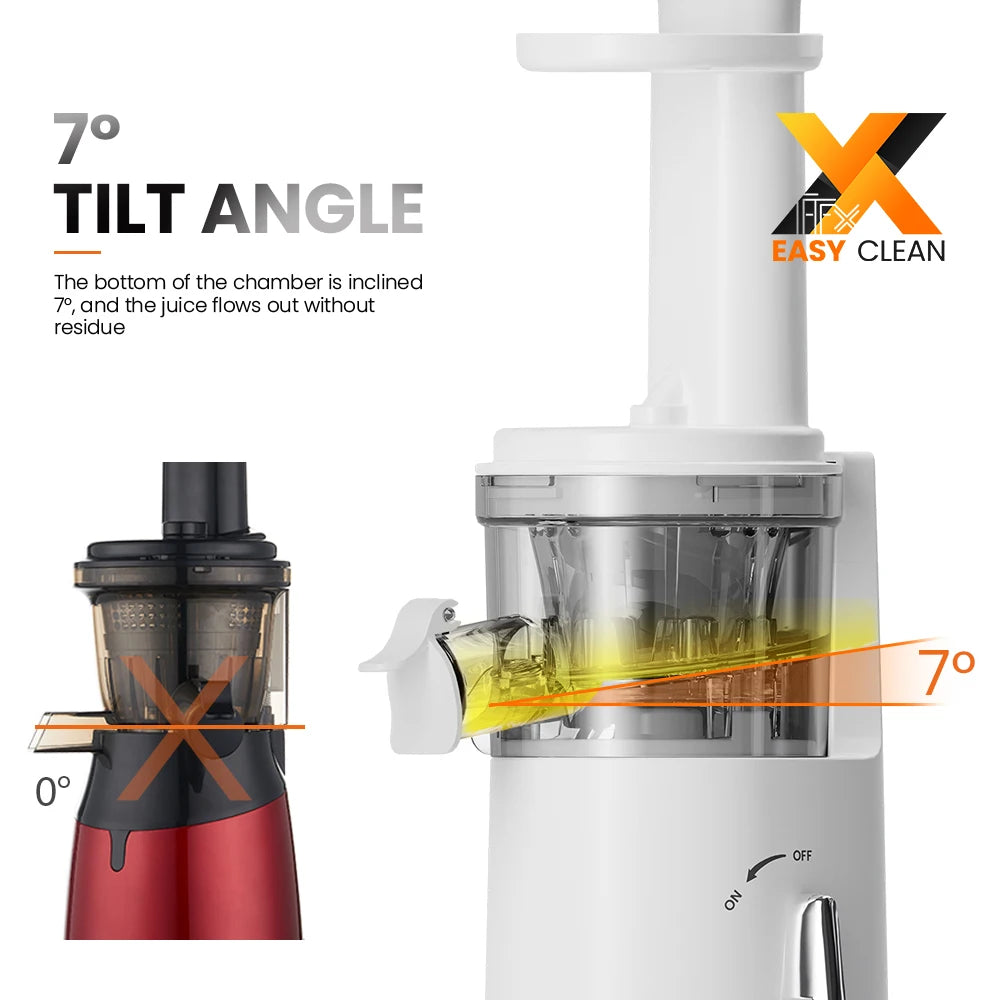 Mini Slow Juicer – Portable Electric Extractor, Easy-Clean Blender, Ice Cream Maker - The Prime Shop