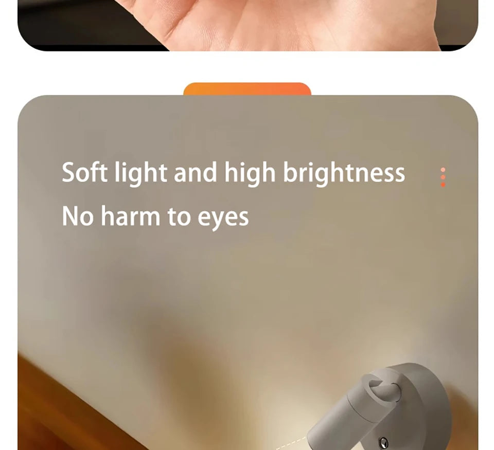 Magnetic LED Wall Lamp – Wireless, Removable, No Wiring, Home Decoration - The Prime Shop