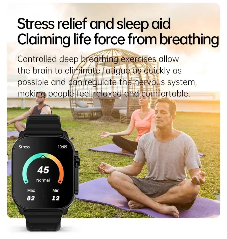 T800 U2 Smart Watch 49mm with GPS, NFC, Bluetooth, Wireless Charging, Games - The Prime Shop