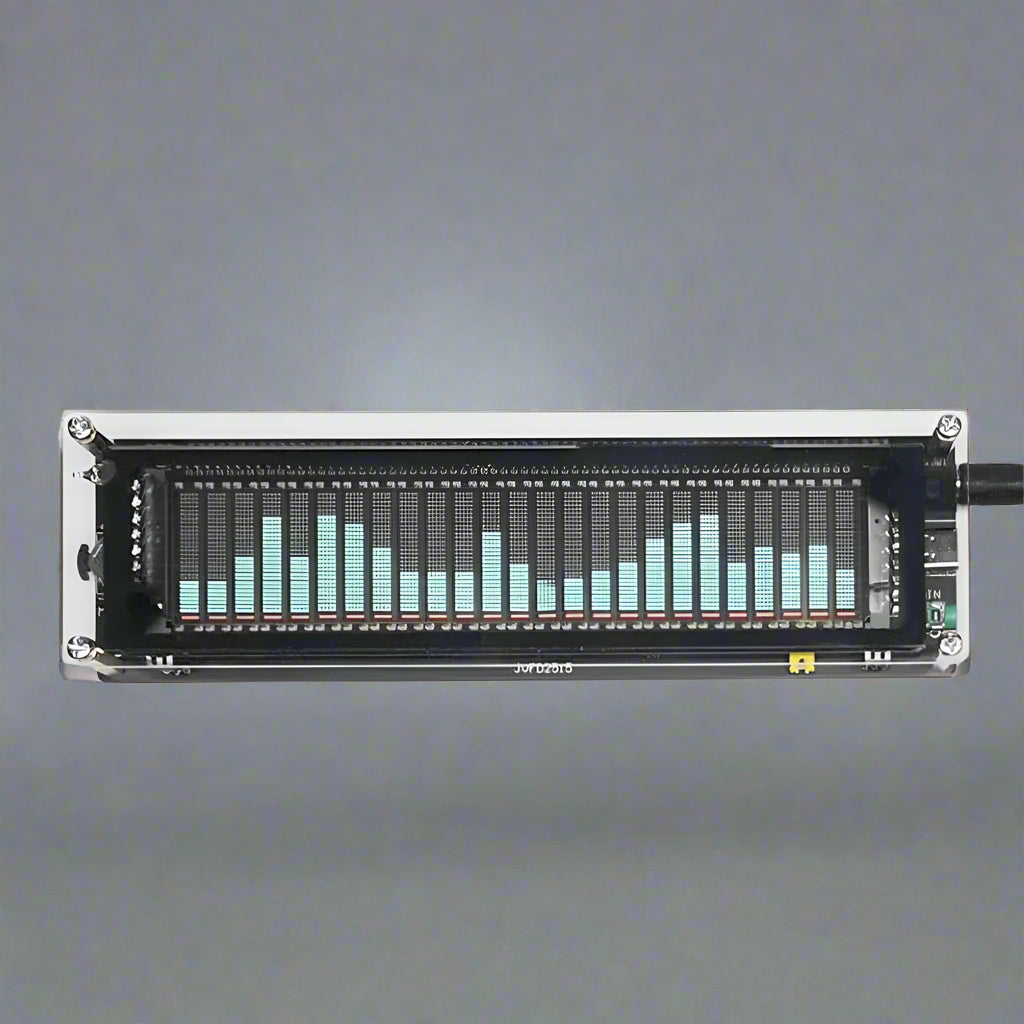 VFD Music Spectrum Clock – Audio Level Indicator & Rhythm Analyzer with USB Type-C Power