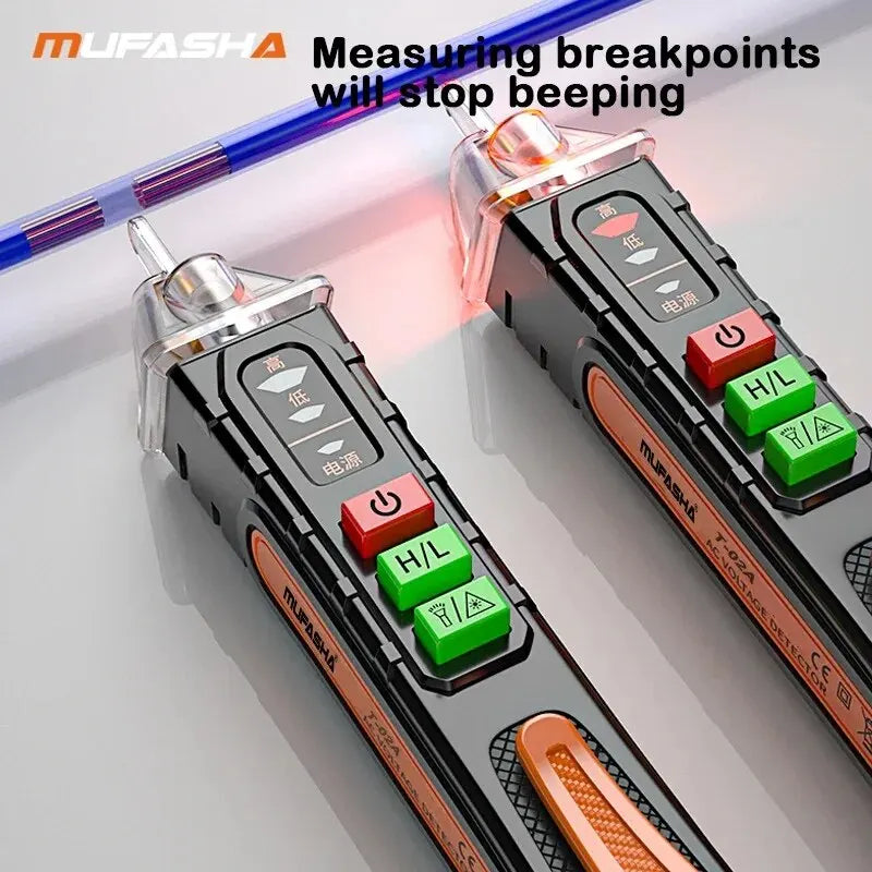 Non-Contact Voltage Tester Pen, Smart AC Detector 12-1000V with Breakpoint Finder