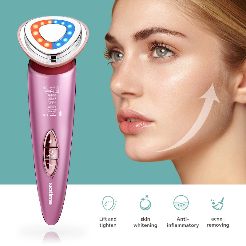 Ion Microcurrent Facial Massager – Mini Beauty Device for Deep Cleaning and Tightening - The Prime Shop