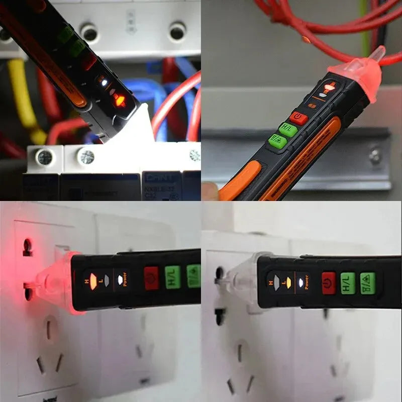 Non-Contact Voltage Tester Pen, Smart AC Detector 12-1000V with Breakpoint Finder